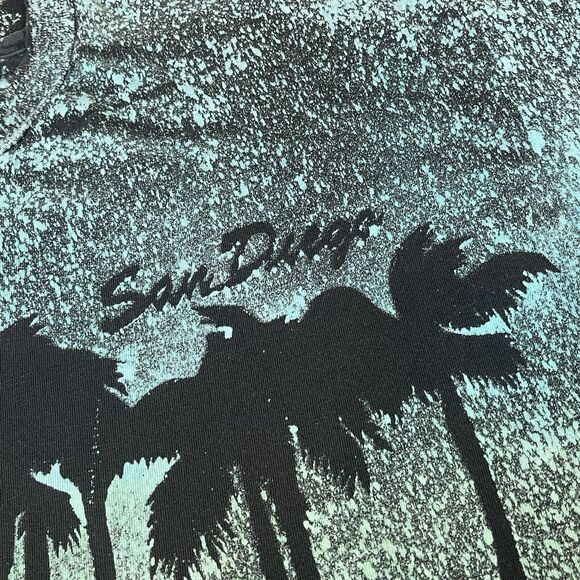Vintage San Diego Shirt Size XL All Over Print California Beach Palm Trees RARE - Picture 4 of 10